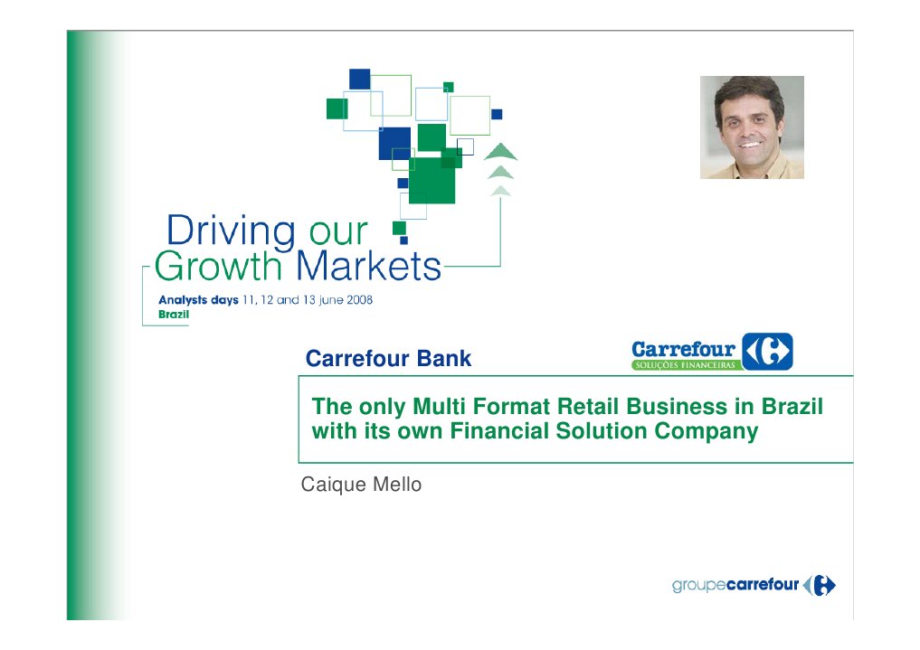 Carrefour Financial Products PDF Visa Inc. Master Card