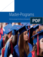 Master Programs Overview