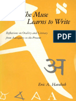 Havelock Eric A The Muse Learns To Write Reflections On Orality and Literacy From Antiquity To The Present PDF