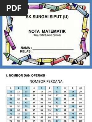Nota Matematik Pdf