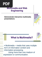 Multimedia and Web Engineering: Demonstrate Interactive Multimedia Presentations