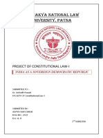 Chanakya National Law University, Patna: Project of Constitutional Law-I