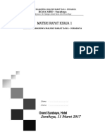 Cover Dan Daftar Acara Rapat Kerja Pengurus IKMA MBD Periode 2016-2017