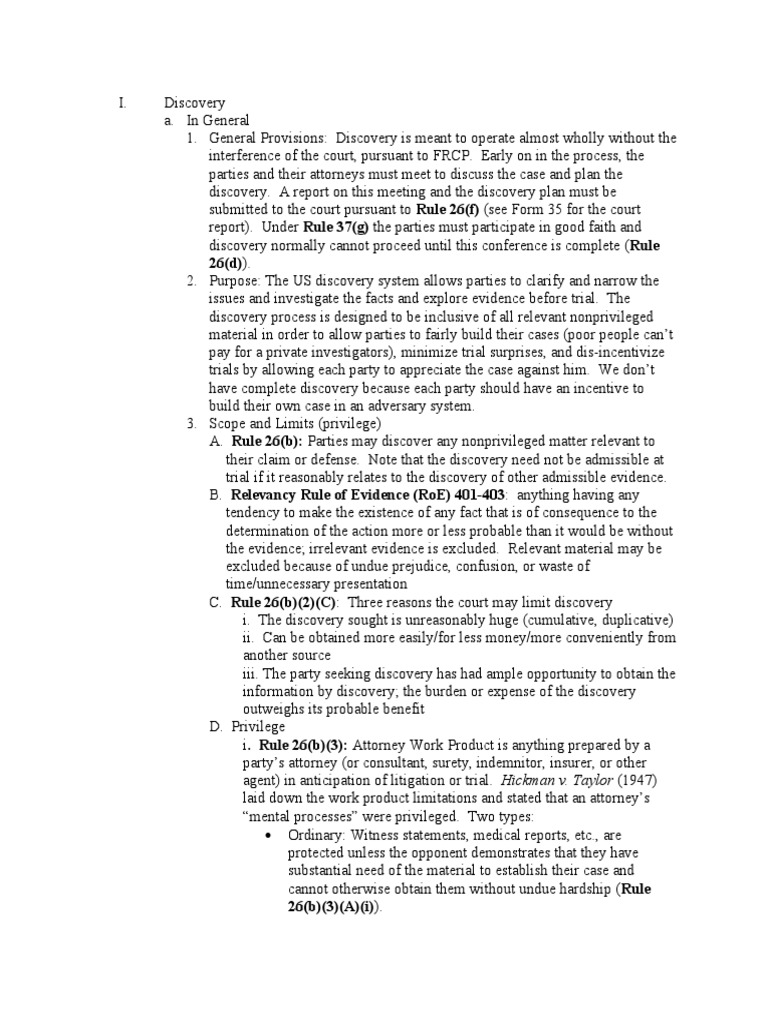 Understanding US Discovery Rules | PDF | Deposition (Law) | Discovery (Law)