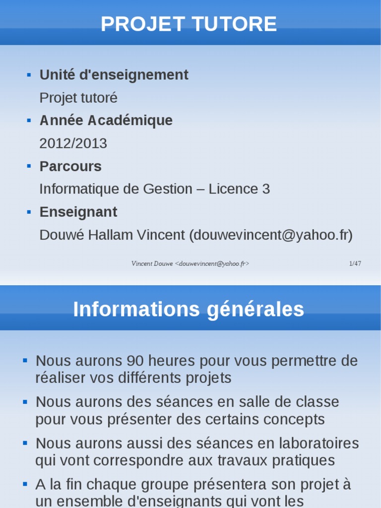 Projet Tutore 2017 2018 Pdf Pdf Developpement De Logiciel Test De Logiciel
