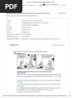 Interpretação e Produção de Texto Questionário 1