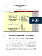 Islamiat - IsL201 Fall 2005 Assignment 03 Solution