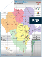 Mapa Red Estatal de Bibliotecas Durango 2019