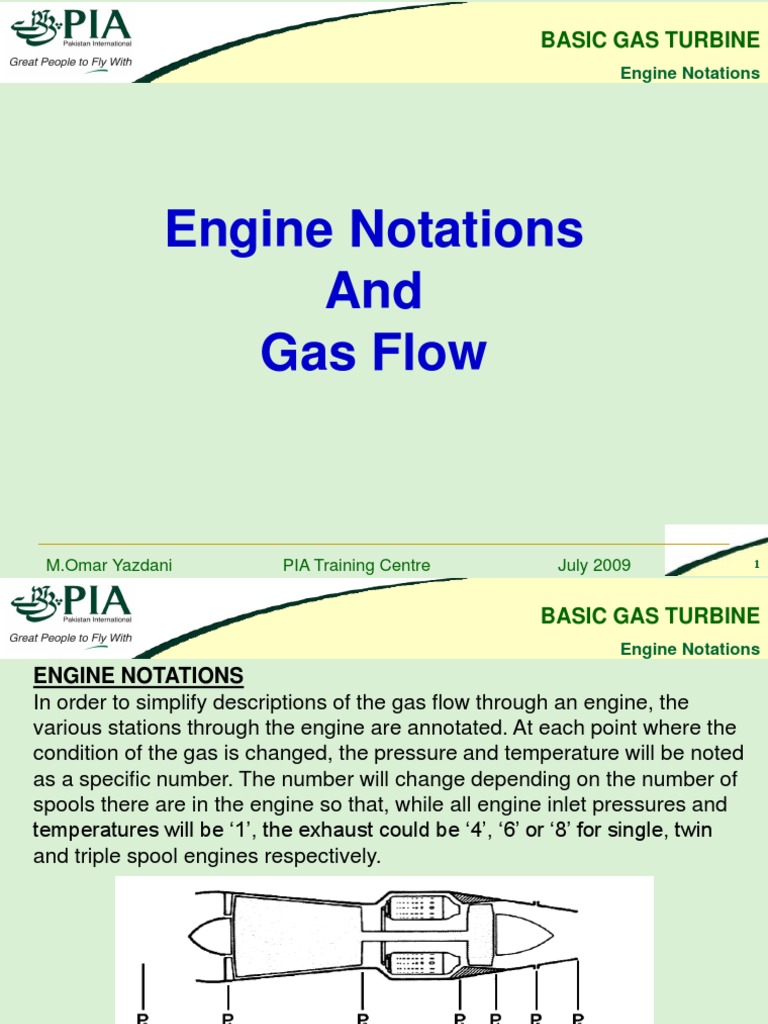 Engine Notations & Flows | PDF | Jet Engine | Gas Turbine