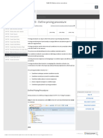 SAP SD Define Pricing Procedure