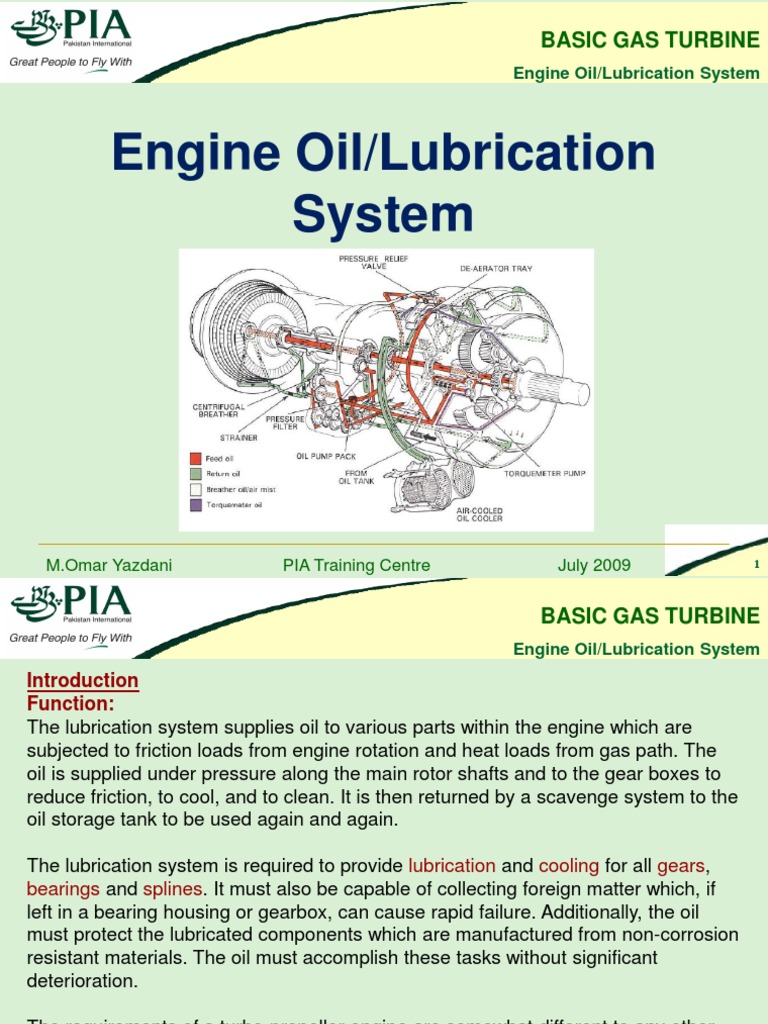Gas Turbine Engine Lubrication System | PDF | Jet Engine | Motor Oil