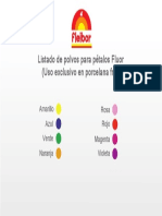 Lista de Colores Plovo Petalos Fluor PDF