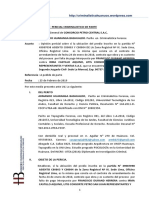 Inf. Per. de Parte Lima. Gerente PETRO SAN JUAN Proc.amparo.