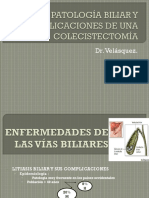 Patología Biliar y Complicaciones de Una Colecistectomía