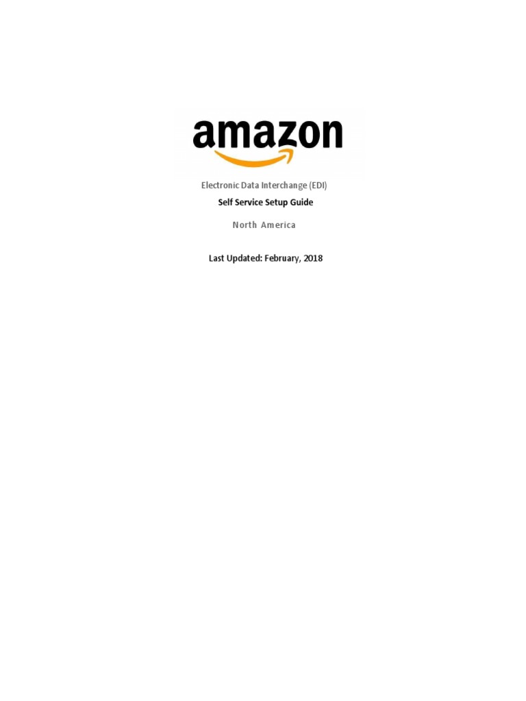 EDI at Amazon Vendor Central Self Service Setup User Guide PDF PDF
