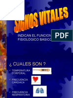 Signos Vitales o Constantes Vitales