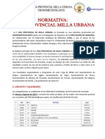 Normativa Liga Milla Urbana Cronometavolante - Diputación Granada