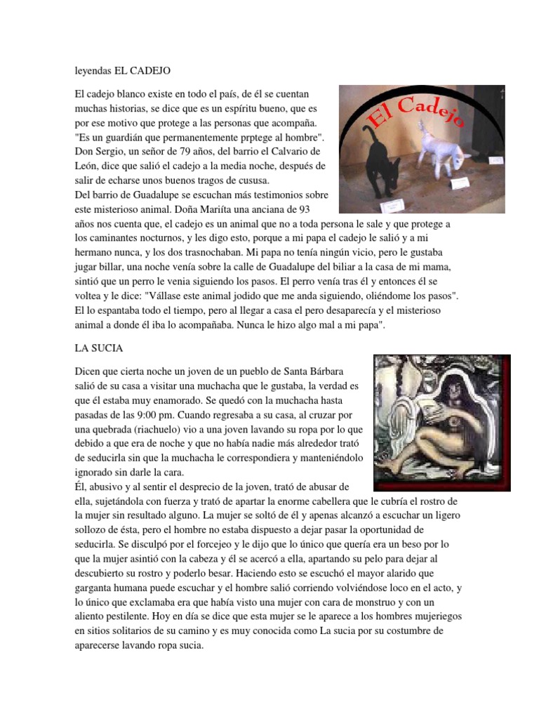 Leyendas EL CADEJO | PDF | Ocio