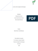 Las Teorías Sobre La Adquisición Del Lenguaje