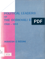 Mahesh - C - Regmi - Kings and Political Leaders of The Gorkhali Empire