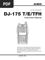 DJ-175 T/E/TFH: Instruction Manual