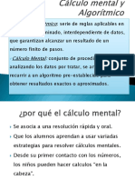 Cálculo Mental y Algorítmico