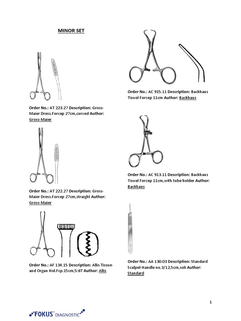 Hecting Set and Surgical Instruments | PDF | Home & Garden
