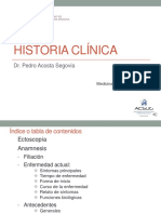 Semana 1 Sesión 1 - HISTORIA CLINICA - Dr. Acosta PDF