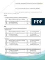 B. Cuestionario de Registro de Alimentos de 7 Dias