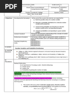 I. Objectives: Let The Students Define The Terms and Count The Sample Space and Determine The Probabilities