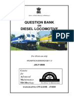 Question Bank On Diesel Locomotives PDF