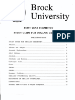 Organic Chemistry Study Guide