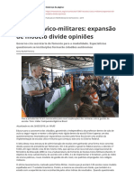 Escolas Civico Militares Expansao de Modelo Divide Opinioespdf