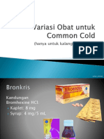 Variasi Obat Untuk Common Cold