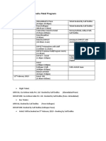 Schedule For Ar. Himanshu Patel Program