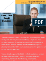 CFO Email Lists - CFO Mailing Lists - CFO Email Database in Usa