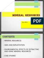 Mineral Resources, Uses, Environmental Impacts and Case Studies