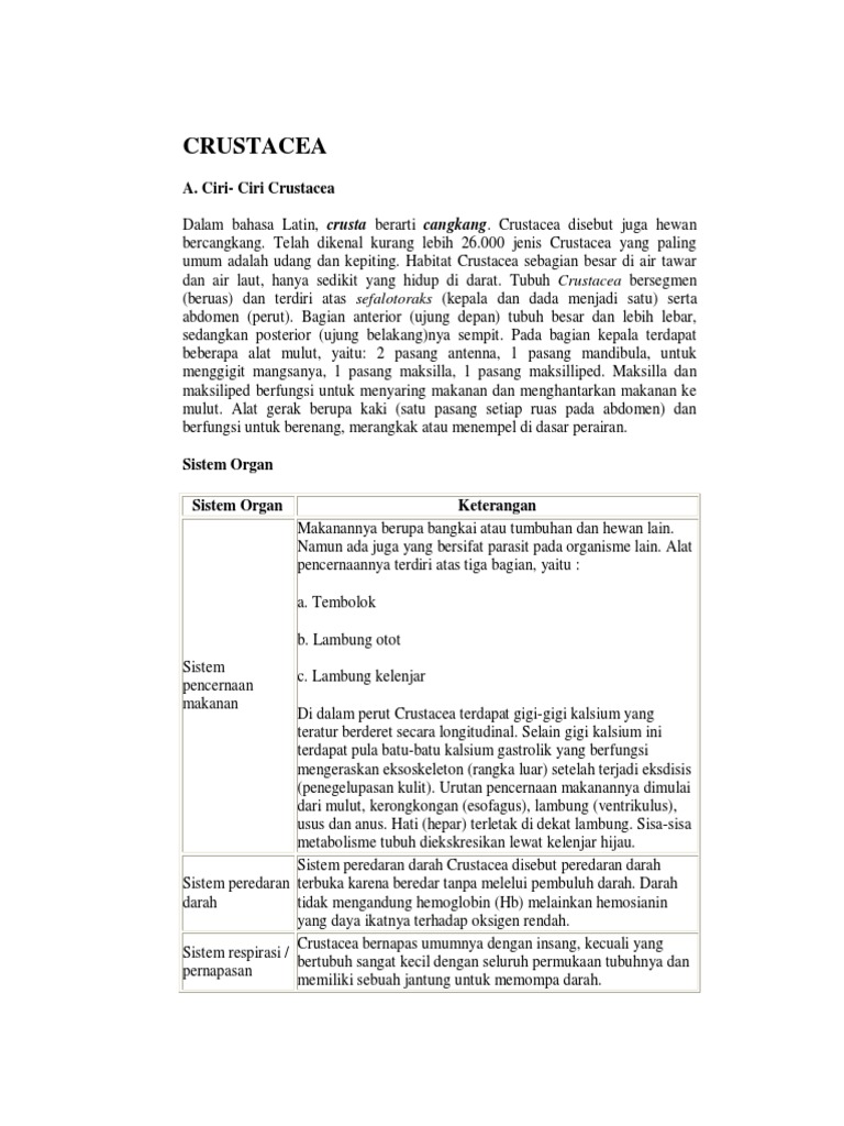 Crustacea PDF | PDF