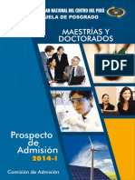 Prospecto - Admision.Posgrado-2014 - (UNCP) UNMSM