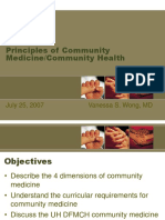 Principles of Community Medicine