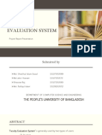 Web Based Faculty Evaluation System