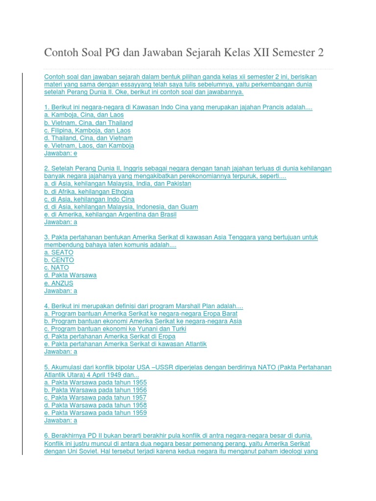Soal essay ekonomi kelas 12 semester 2 beserta jawabannya 03 image