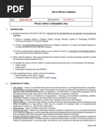 2018 Privacy Impact Assessment