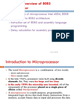 Chapter 1:overview of 8085 Microprocessor