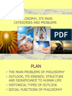 01. Philosophy, Its Main Categories and Problems