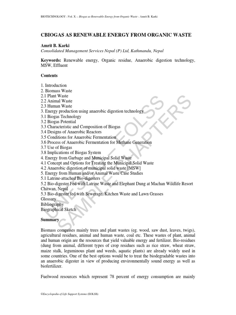 Biogas composition picture