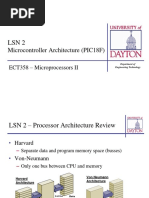 Microcontroller Architecture (PIC18F) : ECT358 - Microprocessors II