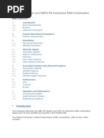 AMR WB Speech and HSPA PS Interactive RAB Combination