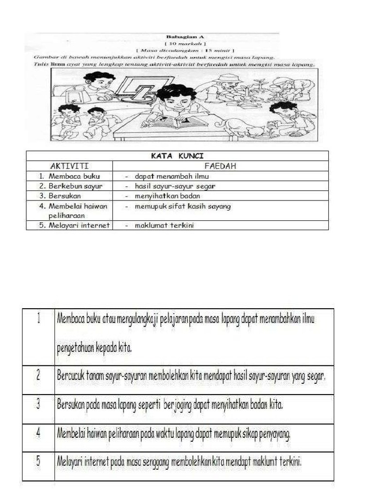 Aktiviti Berfaedah Di Masa Lapang Pdf