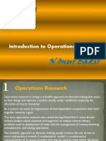 Introduction To Operations Research: N Onur Bakır